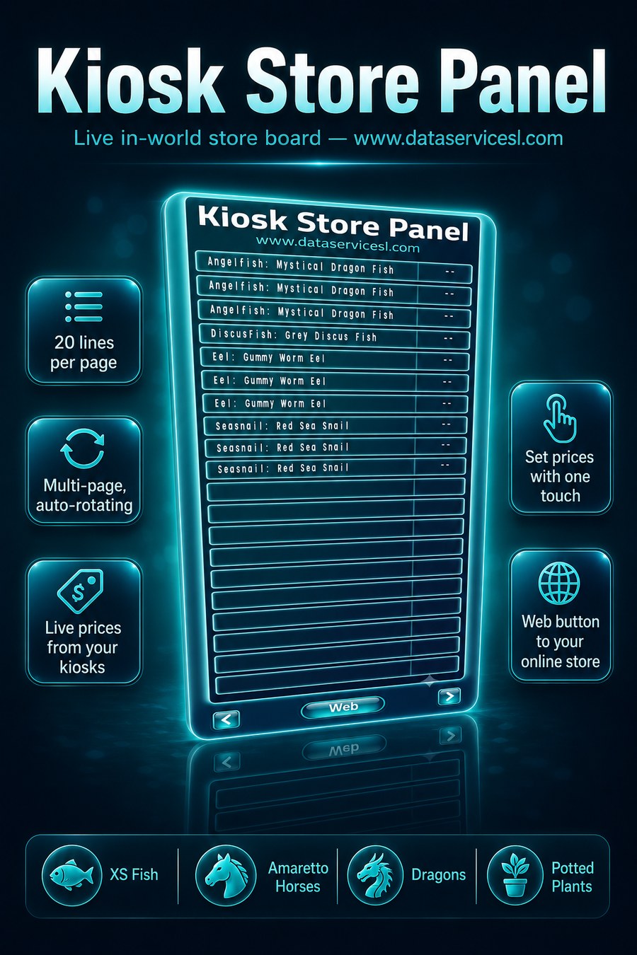 Kiosk Store Panel